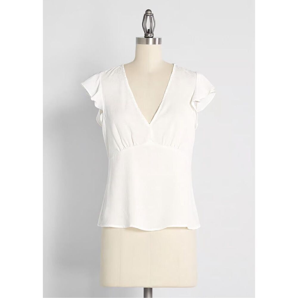 NWT ModCloth Just What I Needed Flutter Sleeve Top Size 3X